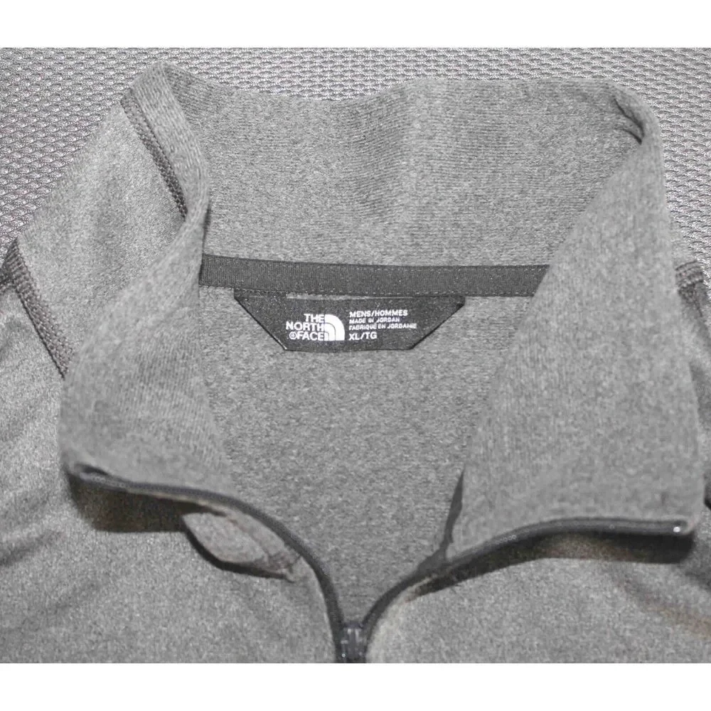 The North Face TNF Tech Glacier Gray 1/4 Zip Pullover NF0A2VG7 Mens Size‎ XL